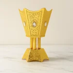 Incense Burner - Bakhoor Burner Metal Dan - Six Corners Design for Oudh & Bakhoor