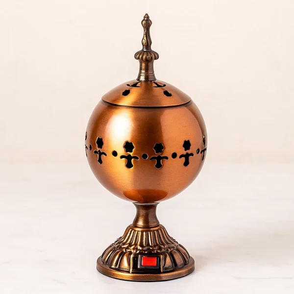 Fine Productions Electric Bakhoor Burner - Portable Arabic Oud & Charcoal Incense Holder for Home & Office