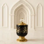 Arabic Bakhoor Burner - Black Incense Holder for Bakhoor, Lobaan, and Frankincense - Image 2