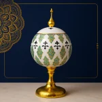 Electric Bakhoor Burner - White & Golden Design for Flameless Incense Burning and Home D?cor - Image 2
