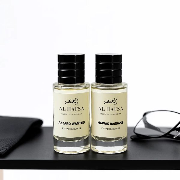 2 Perfume Set for Men – Inspired by Azzaro Wanted & Hawas Rassasi