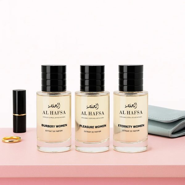 3 Perfume Set for Women – Inspired by Burbery Women, Eternity Women & Pleasure Women